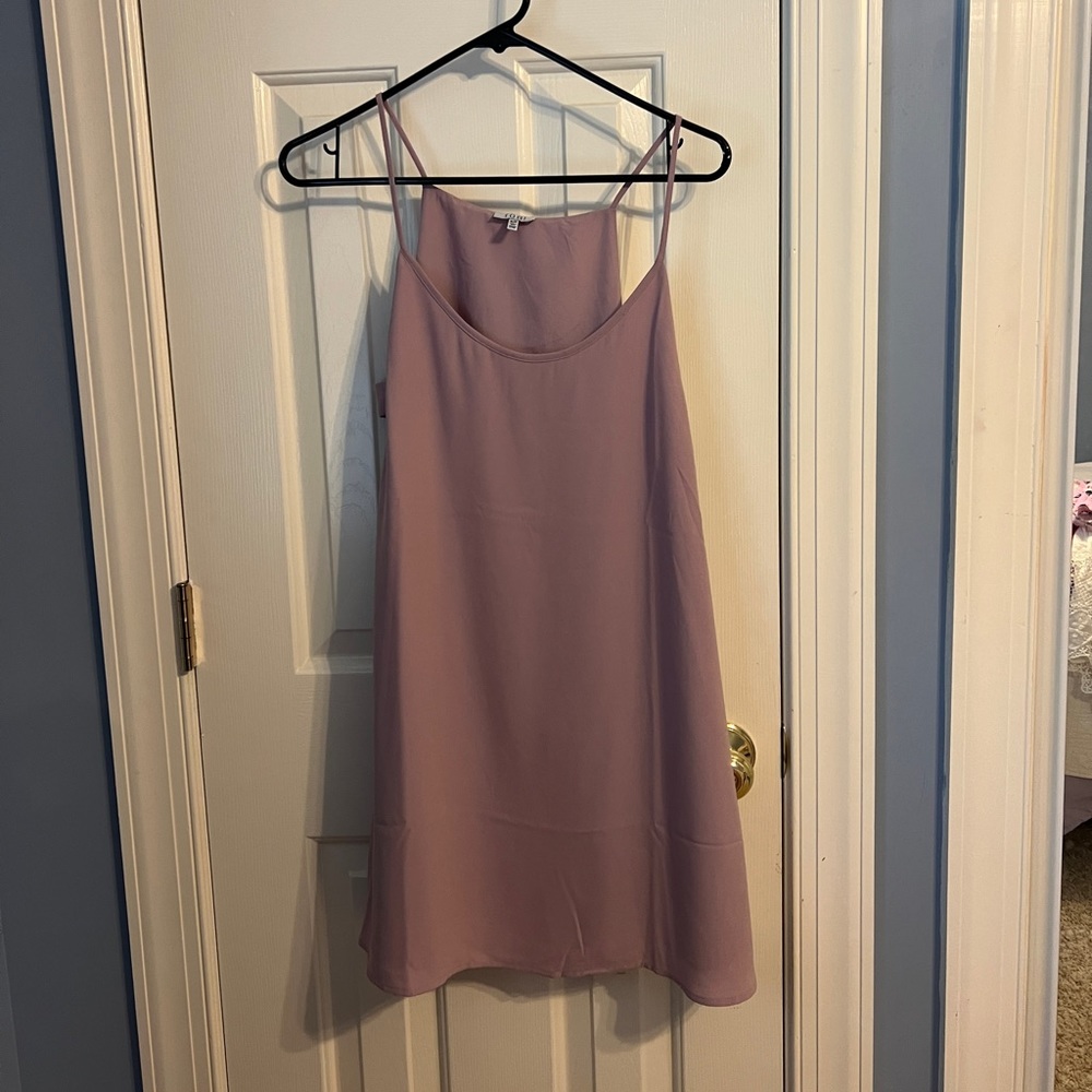 Muted purple tank top dress